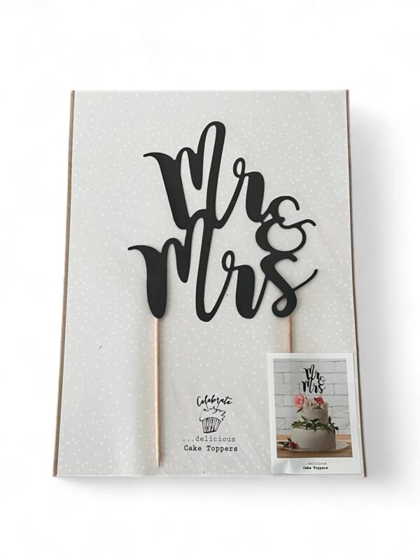 Топпер для торта «Mr & Mrs», 1 шт.