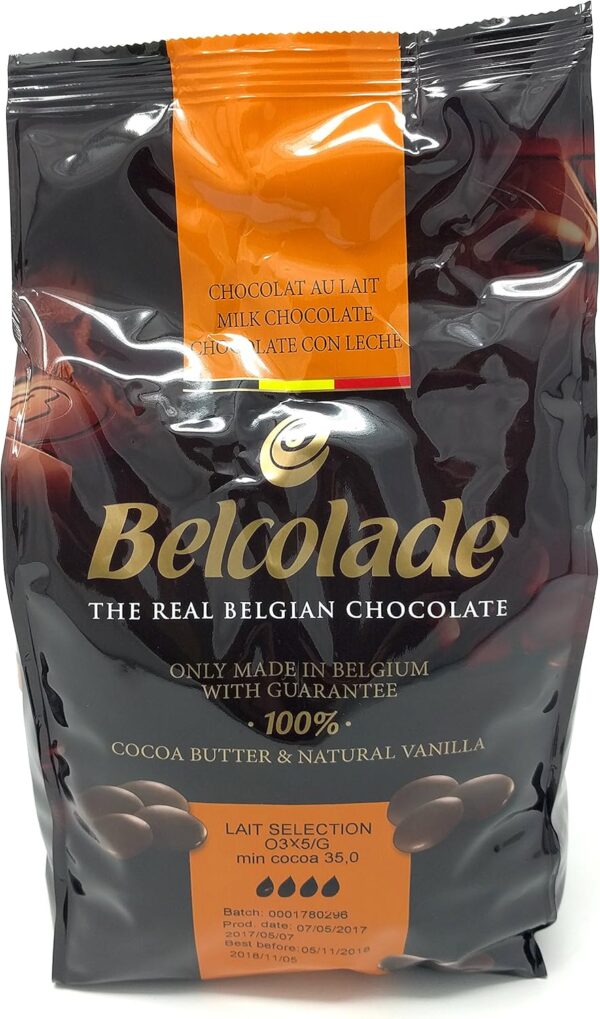 Молочный шоколад Belcolade (35%), 1 кг.