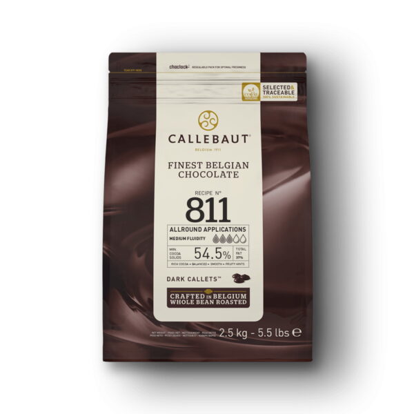 Темный шоколад Callebaut Dark Callets (54,5%), 2,5 кг